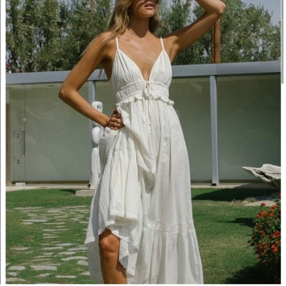 Spell Magnolia Soiree Dress in Antique White